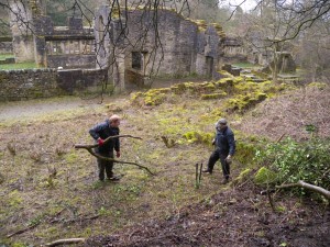 Wycoller Hall - Clearing the Site