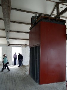 Lomeshaye Bridge Mill old industrial lift repaired