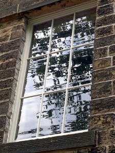 Lomeshaye Bridge Mill window refelections