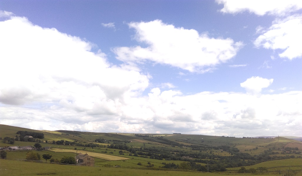 View East over Admergill from Brown Hill