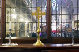 View of the nave and chancel